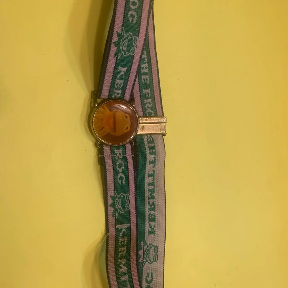 Disney Kermit the Frog Belt with Clip Vintage.